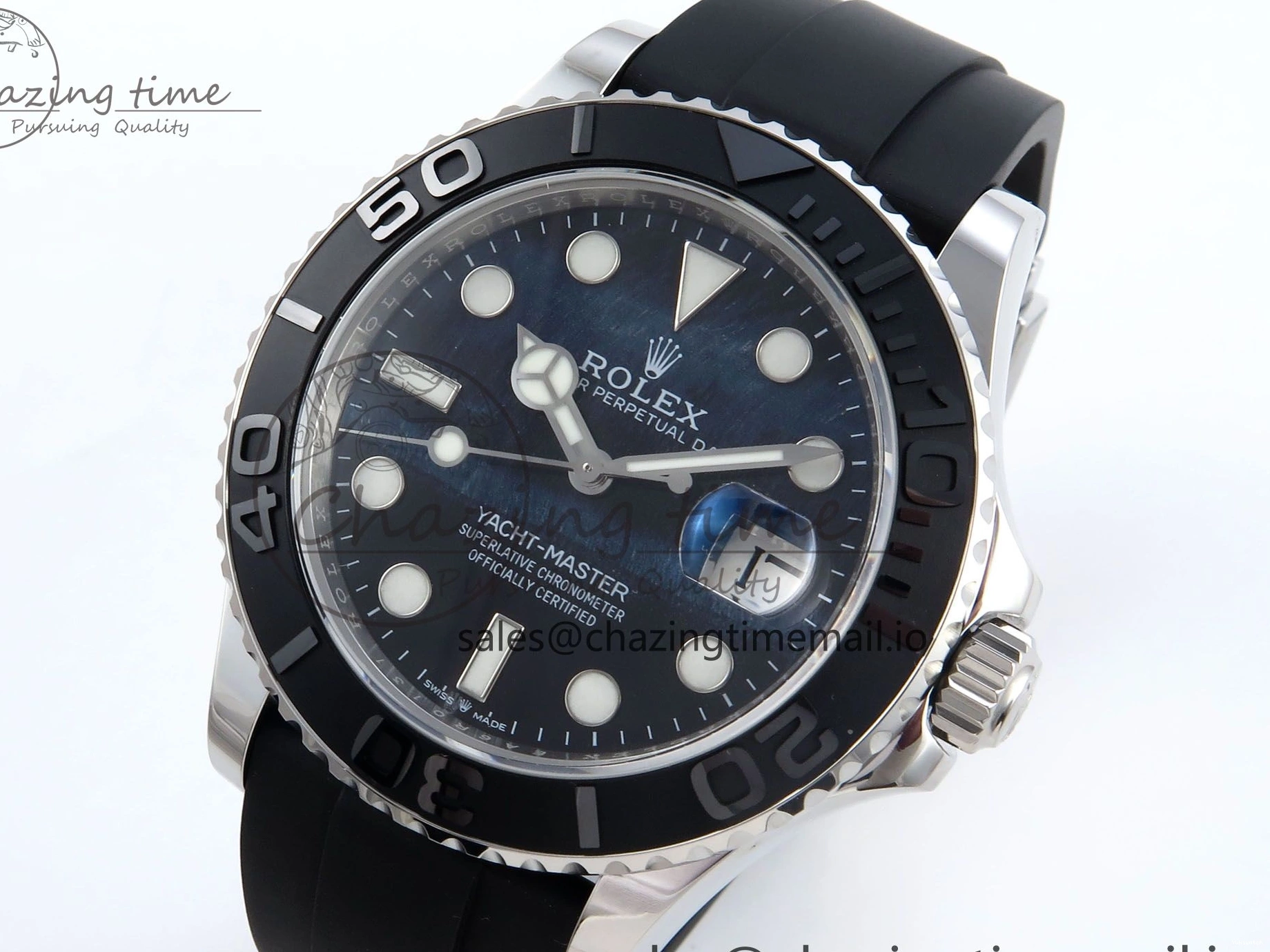Falcon’s 42mm 226659 Oysterflex Edition Dial A3235 EWEF Eye Best on Yacht-Master Strap 0516